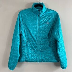 The North Face Women's Teal Full Zip Lightweight Puffer‎ Blaze Jacket  Size S